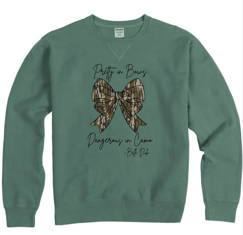 Pretty In Bows Green Crew