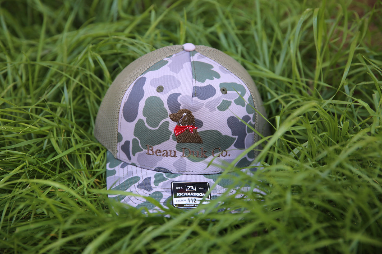 Embroidered Beau Duk Camo Hat