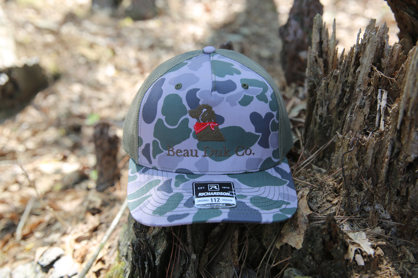 Embroidered Beau Duk Camo Hat