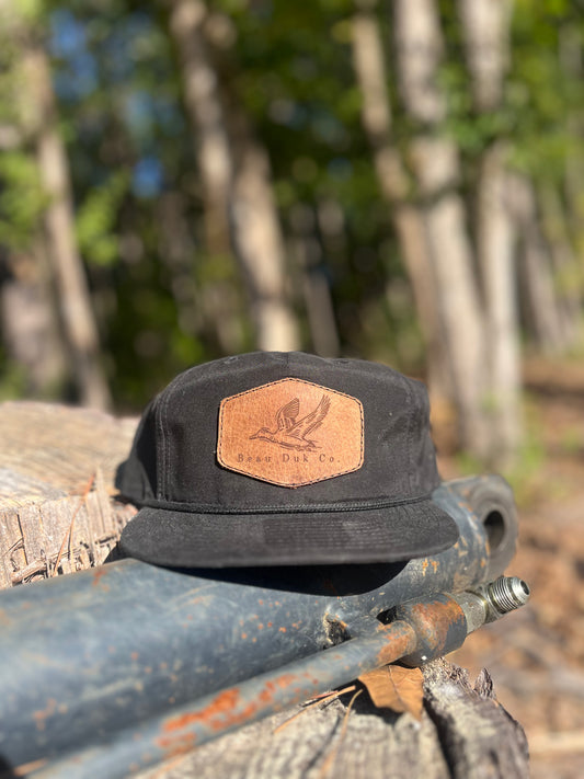 In Flight Black Rope Hat