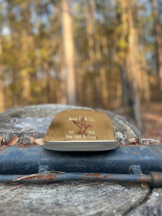 The OG Duk tan/green embroidered hat