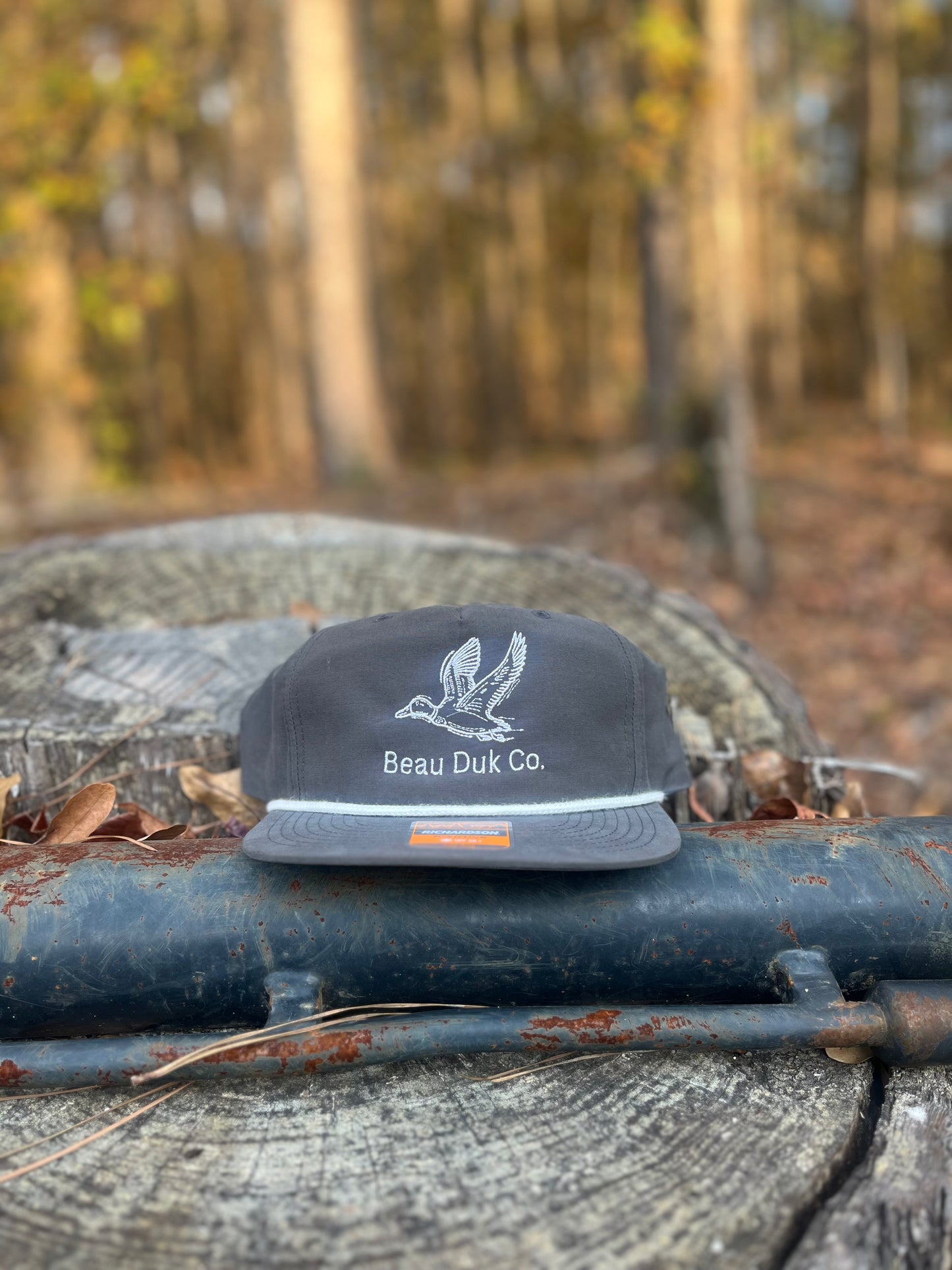 In Flight Grey Embroidered hat