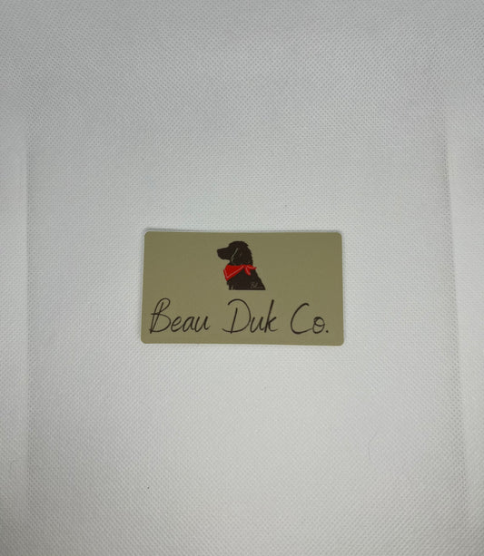 Square Beau Duk Co Logo Sticker