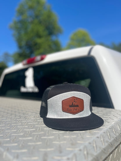 Bird Dog Black Leather Patch Hat